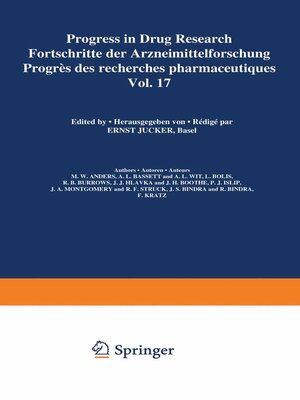 cover image of Progress in Drug Research / Fortschritte der Arzneimittelforschung / Progrès des recherches pharmaceutiques
